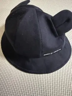 コムサ　COMME CA FOSSETTE 耳付き黒バケットハット