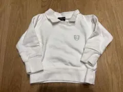 ホワイト 長袖トレーナー コムサイズム　comme ca ism 90