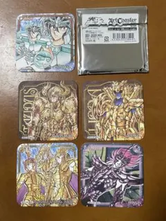 ジャンプ展　50周年　聖闘士星矢　アートコースター　5枚セット
