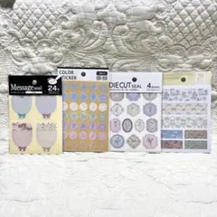 セリア商品　シール　4種まとめ売り