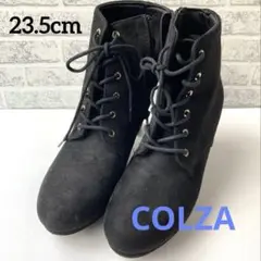 COLZA✨黒　スエードブーツ　23.5cm