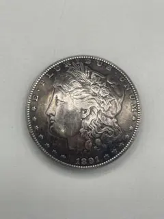 1921 モルガンダラー 銀貨 コンチョ ヘアゴム シルバーパーツ カスタム