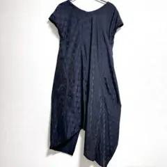 【値下げ】Y'sワイズドット柄ロング丈ワンピース