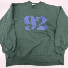 90's JERZEES トレーナー　グリーン深緑　米国製