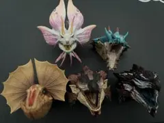 一番くじ モンスターハンターワイルズ C賞　モンスターヘッドマグネット 5点