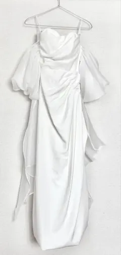 ブライダル　ドレス　オフショルダー　マーメイド　【結婚式】【前撮り】【二次会】