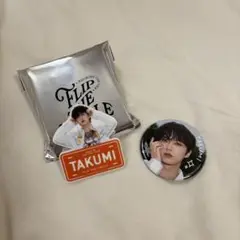 INI FTC 尾崎匠海 ネームプレート、缶バッジセット