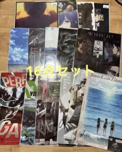 進撃の巨人 一番くじ 時鳴らし 獣の巨人は俺が仕留める クリアポスター 16点