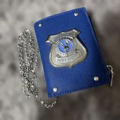 ズートピア　ジュディ・ホップス メタリックバッジカードホルダー　財布　警察手帳