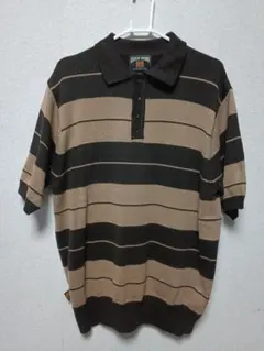 【FB COUNTY】チャーリーブラウン ポロシャツ 3XL ブラウン FB County/Charlie Brown Knitting Polo Shirt（エフビーカウンティ