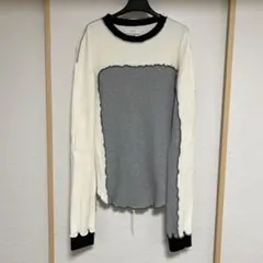FACETASM ファセッタズム 切り替えワッフルロンT