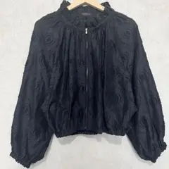 トゥモローランドコレクション サンフラワージャカード フリルネックブルゾン