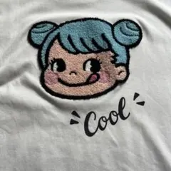 不二家　ペコちゃん　PEKOちゃん　サガラ刺繍　お団子ヘア　Tシャツ Mサイズのサムネイル
