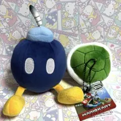 スーパーマリオ　ぬいぐるみ　ボムへい　三英貿易　マリオカート　ミドリこうら
