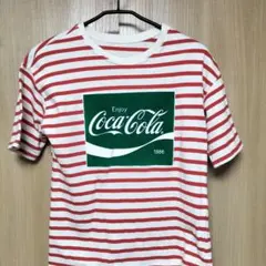 Coca-Cola ストライプTシャツ オーバーサイズ