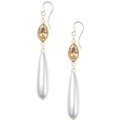 Empyrée スワロフスキーパール14金ゴールドピアス