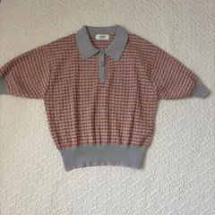 BEAMS HEART 半袖ポロニット