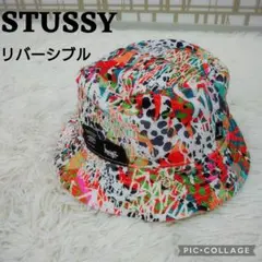 STUSSY　バケットハット　リバーシブル　グラフィック　総柄　ストリート