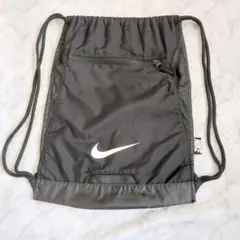 【NIKE　ナイキ】ナップサック 黒 　 ジム　部活　軽量さのサムネイル