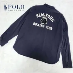 レア✨ラルフローレン　ボクシングクラブ　ワークシャツ　ブラック　デニムシャツ