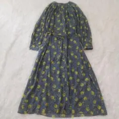 BEAUTY&YOUTH リバティ ギャザーロングワンピース 2WAY M