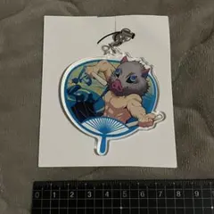 鬼滅の刃　うちわ風アクリルチャーム　和楽器ver.　嘴平伊之助