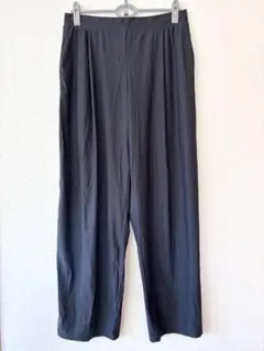 ユニクロ　ウルトラストレッチエアリズムワイドパンツ　レディースXL ブラック