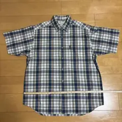 Columbia 半袖チェックシャツ XL