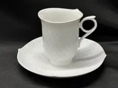 ①【美品】meissen マイセン　波の戯れ　C&S カップ　ソーサー