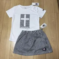 新品★セントクリストファー 半袖シャツ＋スコートセット★Sサイズ