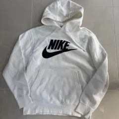 Nike ホワイト フード付きパーカー　S 白