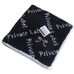 《未使用•タグ付き》Private Label　ゲストタオル リボン刺繍のサムネイル