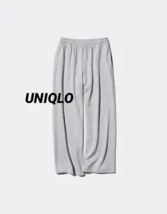UNIQLO ユニクロ スウェットワイドパンツ グレー M レディース