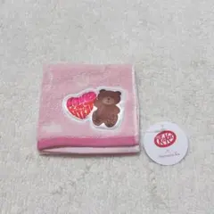 【新品タグ付き】アフタヌーンティーキットカット ハートフルベア タオルハンカチ