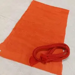 A4 帯揚げ 帯締め オレンジ