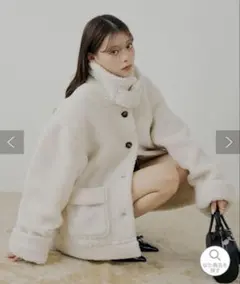 Chico 2WAYスタンドムートンルーズジャケット