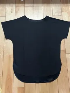 【無印良品 】UVカット涼感ボートネックTシャツ 黒