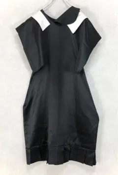 COMME des GARCONS 2014SS シルク スクエアワンピース 黒のサムネイル