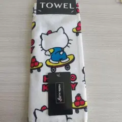 新品　タグ付　ハローキティ フェイスタオル　日本限定