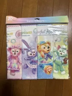 ディズニーシー　ダッフィー20周年　カラフルハピネス　ミニタオルセット　新品