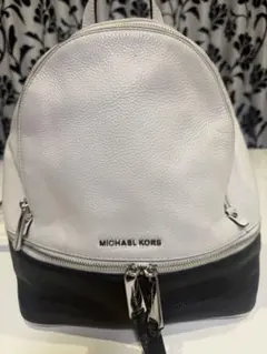MICHAEL KORS レザー バックパック ホワイト・ブラック