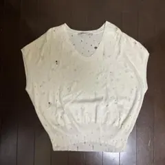 T by Alexander Wang ダメージ加工 ニット ノースリーブのサムネイル