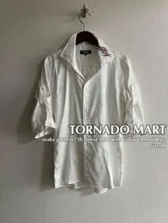 00s TORNADO MART スネークトライバル刺繍 シャツ y2k平成のサムネイル