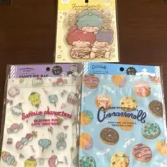 未使用　サンリオキャラクターズ　フィルムチャック袋　シナモロール　ゴロピカドン
