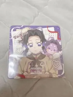 鬼滅の刃 ufotablecafe コースター　バレンタインデー　しのぶ