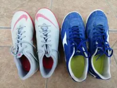 サッカーシューズ ナイキ　ミズノトレシュー　2足セット