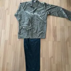 メンズパジャマ　サテン　グリーン