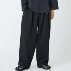 【別注】グラミチ × ジーンズファクトリー ワイドスウェットパンツ S ブラック