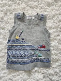 ファミリア familiar ニット ベスト 車 男の子