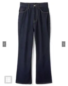 ハイウエストセミフレアデニムパンツ[cu289]